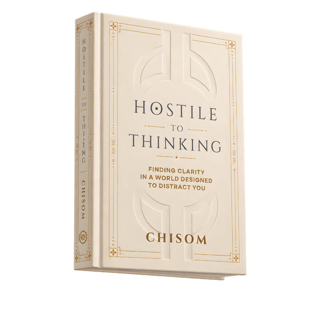 Hostile To Thinking by Chisom Udeze — hardcover edition